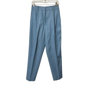 *AKNVAS* Size 6 Blue High-Rise Straight-Leg Pants Size 6 Women’s